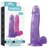 Lovetoy Jelly Studs - levensechte dildo met zuignap - 20cm (paars)