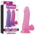 Lovetoy Jelly Studs - realistische dildo met zuignap - 15cm (roze)