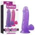 Jelly Studs Dildo - Levensecht 15cm (Paars)