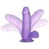 Jelly Studs Dildo - Levensecht 15cm (Paars)