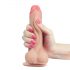 Lovetoy Sliding-Skin - dubbele dildo - 18cm (huidskleur)