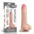 Lovetoy Sliding-Skin - dubbele dildo - 18cm (huidskleur)