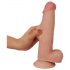 Lovetoy Sliding-Skin - dubbellaagse dildo - 21 cm (naturel)