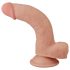 Lovetoy Sliding-Skin - dubbellaagse dildo - 21 cm (naturel)