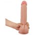 Lovetoy Sliding-Skin - dubbele laag dildo - 23cm (natuurlijk)