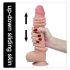 Lovetoy Sliding-Skin - dubbele laag dildo - 23cm (natuurlijk)