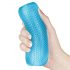 Lovetoy Trainingsmeester - 2-zijdige geribbelde masturbator (blauw)