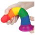 Lovetoy Prider - realistische dildo 19cm (regenboog)