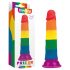 Lovetoy Prider - realistische dildo 19cm (regenboog)