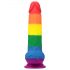 Lovetoy Prider - Levensecht Tros Dildo - 20cm (Regenboog)