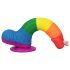 Lovetoy Prider - Levensecht Tros Dildo - 20cm (Regenboog)