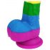 Lovetoy Prider - Realistisch siliconen dildo 19cm (regenboog)