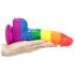 Lovetoy Prider - Realistisch siliconen dildo 19cm (regenboog)