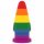 Lovetoy Prider - anale plug 15cm (regenboog)