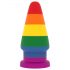 Lovetoy Prider - anale plug 15cm (regenboog)