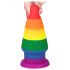 Lovetoy Prider - anale plug 15cm (regenboog)