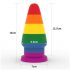 Lovetoy Prider - anale plug 15cm (regenboog)