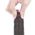 Lovetoy Sliding-Skin dubbele dildo - 18cm (bruin)