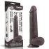 Lovetoy Sliding-Skin - 23cm dubbel-laagse dildo (bruin)