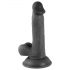 Mr. Rude - realistische zwarte dildo met zuignap - 17cm