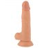 Mr. Rude - stevige zuignap dildo met ballen - 19cm (natuurlijk)