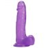 Tracy's Dog Jelly 8 - Paarse dildo met zuignap en ballen