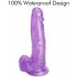 Tracy's Dog Jelly 8 - Paarse dildo met zuignap en ballen