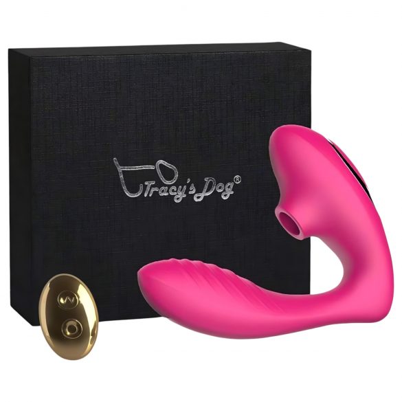 Tracy's Dog 2 - luchtdruk 2in1 vibrator (roze)