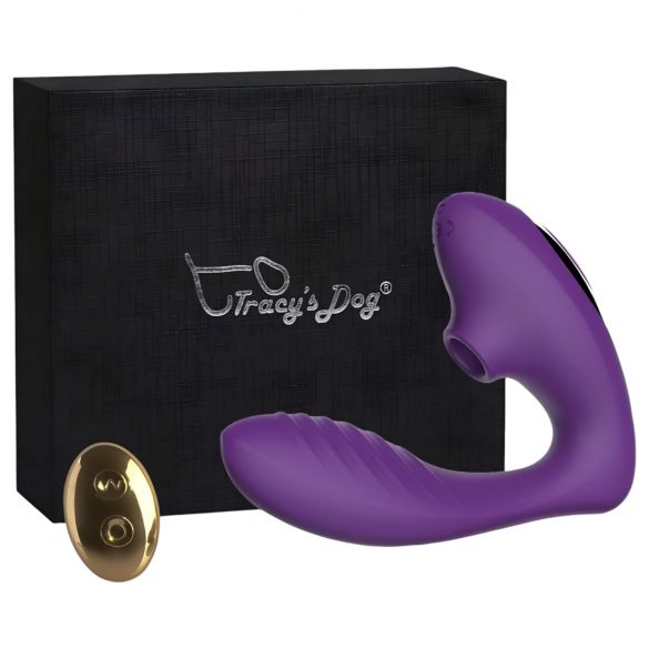 Tracy's Dog 2 - luchtgolven 2in1 vibrator (paars)