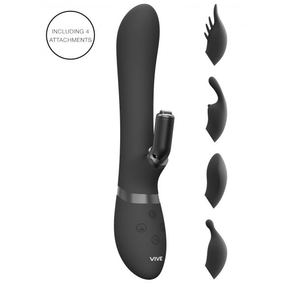 Vive Chou - 4in1 clit-arm vibrator (zwart)