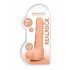 RealRock Dong 7 - levensechte dildo met ballen (17cm) - naturel