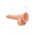 RealRock Dong 7 - levensechte dildo met ballen (17cm) - naturel