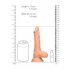 RealRock Dong 7 - levensechte dildo met ballen (17cm) - naturel