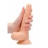 RealRock Dong 7 - levensechte dildo met ballen (17cm) - naturel