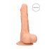 RealRock Dong 8 - levensechte dildo met ballen (20cm) - natuurlijk