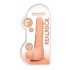 RealRock Dong 8 - levensechte dildo met ballen (20cm) - natuurlijk