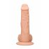 RealRock Dong 8 - levensechte dildo met ballen (20cm) - natuurlijk