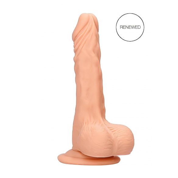 RealRock Dong 10 - levensechte dildo met ballen (25cm) - natuur