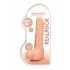 RealRock Dong 10 - levensechte dildo met ballen (25cm) - natuur