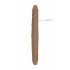 RealRock Dubbele Dong 14 - Dubbele dildo (36cm) - Donker Naturel