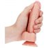 RealRock - realistische dildo met zuignap - 15,5 cm (natuurlijk)