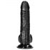 RealRock - zuignap, realistisch dildo - 15,5 cm (zwart)