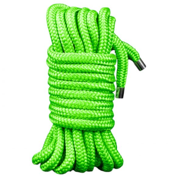 Ouch! - Fluorescerend bondage touw 10m (groen)