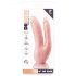 Dr. Skin 8 - natuur dubbele dildo met zuignap