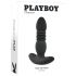 Playboy - Oplaadbare stotende anale vibrator (zwart)