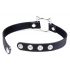 Master Series Kinky Kitty - halsband met kattenkop ring (zwart)