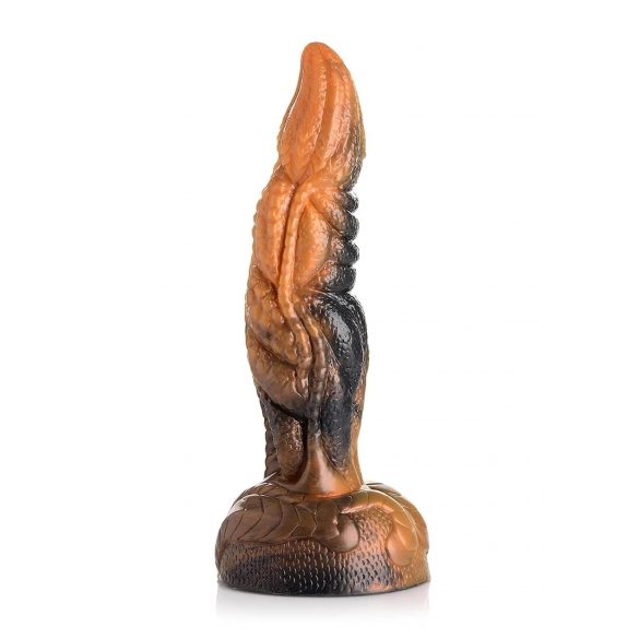 Creature Cocks Ravager - Getextureerde siliconen dildo - 20cm (oranje)