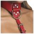 Strikt - halsband bodyharnas (rood)