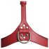 Strikt - halsband bodyharnas (rood)