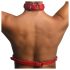 Strikt - halsband bodyharnas (rood)